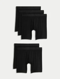 5pk Supima Cotton Modal Longer Length Trunks -Marksandspencer Sale Store 5pk supima cotton modal longer length trunks 7