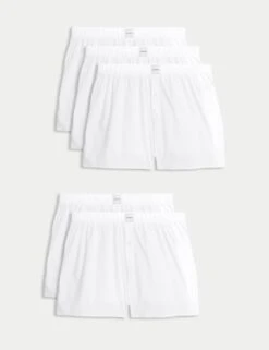 5pk Supima® Cotton Rich Woven Boxers -Marksandspencer Sale Store 5pk supima cotton rich woven boxers 8