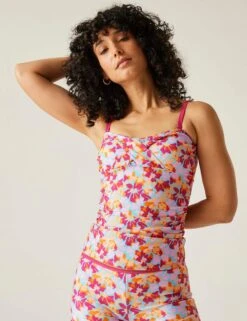 Regatta Aceana III Floral Bandeau Tankini Top