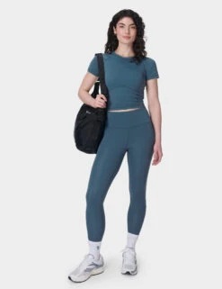 Sweaty Betty All Day Active Crew Neck Crop T-Shirt -Marksandspencer Sale Store All Day Active Crew Neck Crop T Shirt 2