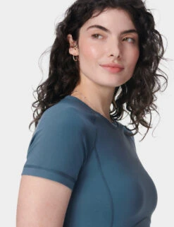 Sweaty Betty All Day Active Crew Neck Crop T-Shirt -Marksandspencer Sale Store All Day Active Crew Neck Crop T Shirt 6