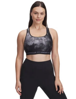 Under Armour Armour Mid Crossback Printed Sports Bra