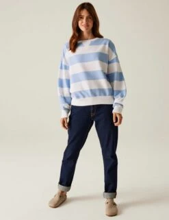 Regatta Avika II Cotton Rich Striped Jumper -Marksandspencer Sale Store Avika II Cotton Rich Striped Jumper 2