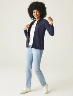 Regatta Bayletta Cotton Rich Striped Zip Up Hoodie -Marksandspencer Sale Store Bayletta Cotton Rich Striped Zip Up Hoodie 2