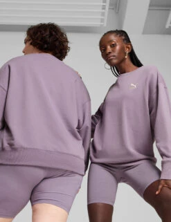 Puma Better Classics Relaxed Pure Cotton Sweatshirt -Marksandspencer Sale Store Better Classics Relaxed Pure Cotton Sweatshirt 2