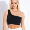 Girlfriend Collective Bianca One Shoulder Non Wired Sports Bra -Marksandspencer Sale Store Bianca One Shoulder Non Wired Sports Bra