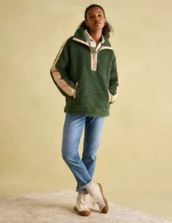 Joules Borg Half Zip Fleece -Marksandspencer Sale Store Borg Half Zip Fleece 5