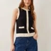 MONSOON Button Front Sleeveless Cardigan -Marksandspencer Sale Store Button Front Sleeveless Cardigan