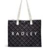 Radley Canvas Geometric Tote Bag -Marksandspencer Sale Store Canvas Geometric Tote Bag