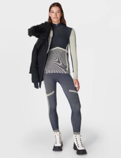 Sweaty Betty Chevron High Waisted Leggings -Marksandspencer Sale Store Chevron High Waisted Leggings 2