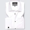 Classic Fit Easy Iron Pure Cotton Textured Dinner Shirt