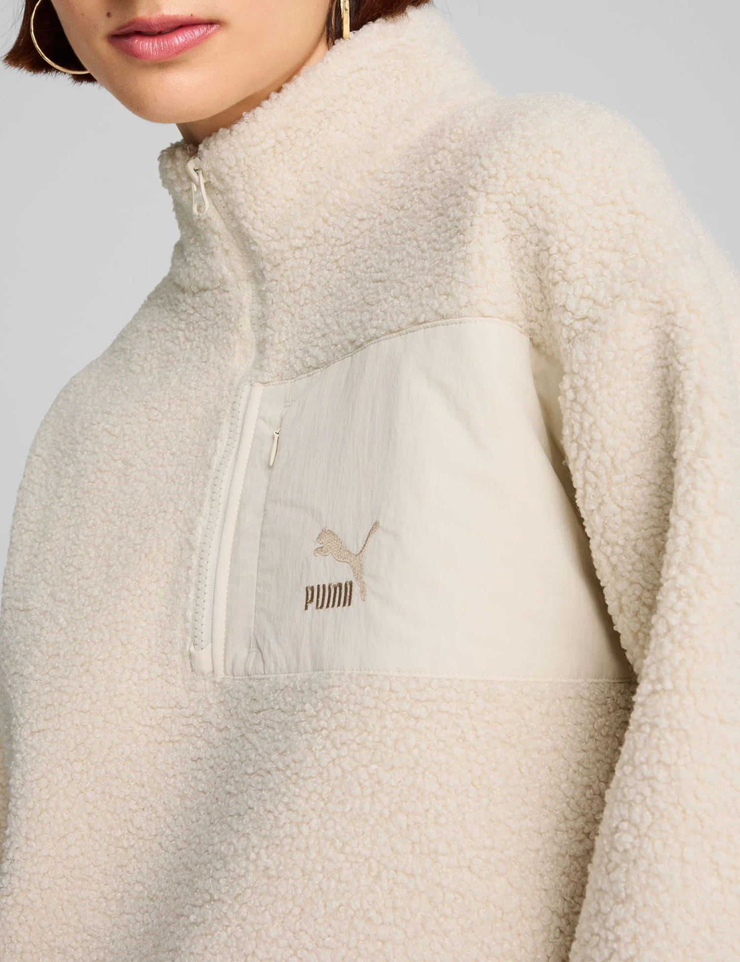 Puma Classics Winterized Fleece Half Zip Sweatshirt 6 Puma Classics Winterized Fleece Half Zip Sweatshirt - Image 6