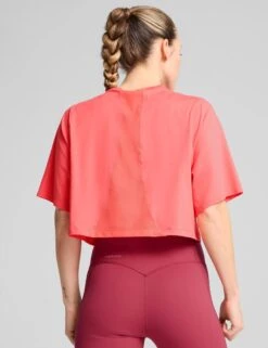 Puma Cloudspun Mesh Crew Neck Crop T-Shirt -Marksandspencer Sale Store Cloudspun Mesh Crew Neck Crop T Shirt 3