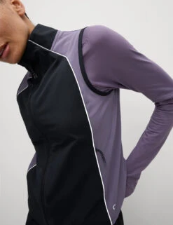 Colour Block Cropped Gilet