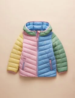 Joules Colour Block Showerproof Padded Coat (3-11 Yrs)