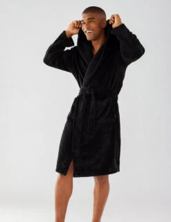 Cosy Hooded Dressing Gown