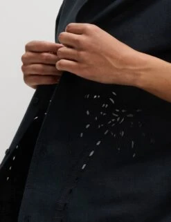 Cotton Blend Embroidered Palm Tree Shirt -Marksandspencer Sale Store Cotton Blend Embroidered Palm Tree Shirt 6