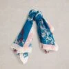 WHITE STUFF Cotton Blend Floral Square Scarf
