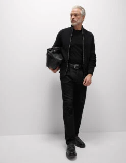 Cotton Blend Funnel Neck Zip Up Jumper -Marksandspencer Sale Store Cotton Blend Funnel Neck Zip Up Jumper 3