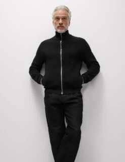 Cotton Blend Funnel Neck Zip Up Jumper -Marksandspencer Sale Store Cotton Blend Funnel Neck Zip Up Jumper 5