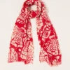 Cotton Blend Lightweight Shell Print Scarf -Marksandspencer Sale Store Cotton Blend Lightweight Shell Print Scarf