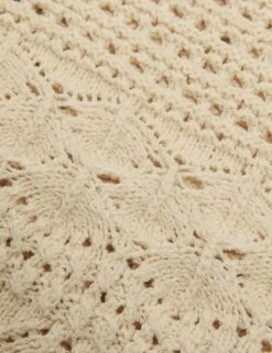 Cotton Blend Pointelle V-Neck Button Front Cardigan -Marksandspencer Sale Store Cotton Blend Pointelle V Neck Button Front Cardigan 6