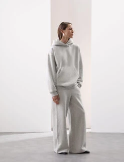 Cotton Blend Relaxed Hoodie -Marksandspencer Sale Store Cotton Blend Relaxed Hoodie 2