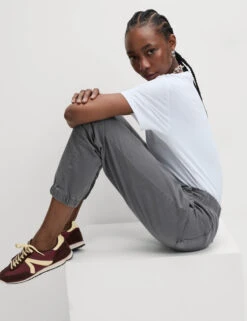 Cotton Blend Slim Fit Joggers -Marksandspencer Sale Store Cotton Blend Slim Fit Joggers 4