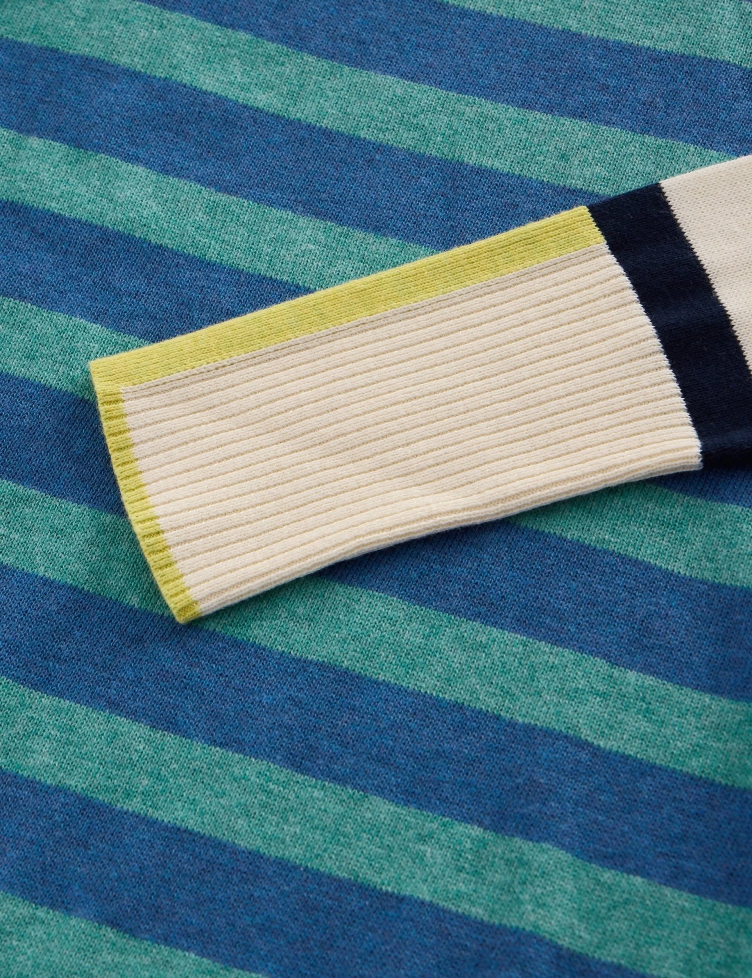 WHITE STUFF Cotton Blend Striped Crew Neck Jumper 6 WHITE STUFF Cotton Blend Striped Crew Neck Jumper - Image 6