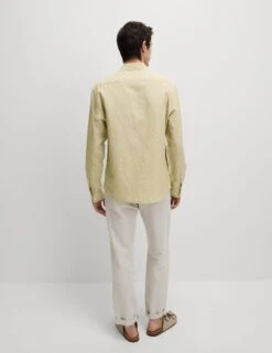 Cotton Linen Blend Shirt -Marksandspencer Sale Store Cotton Linen Blend Shirt 3