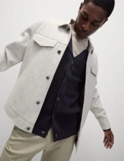 Cotton Modal Blend Textured V-Neck Cardigan -Marksandspencer Sale Store Cotton Modal Blend Textured V Neck Cardigan 3