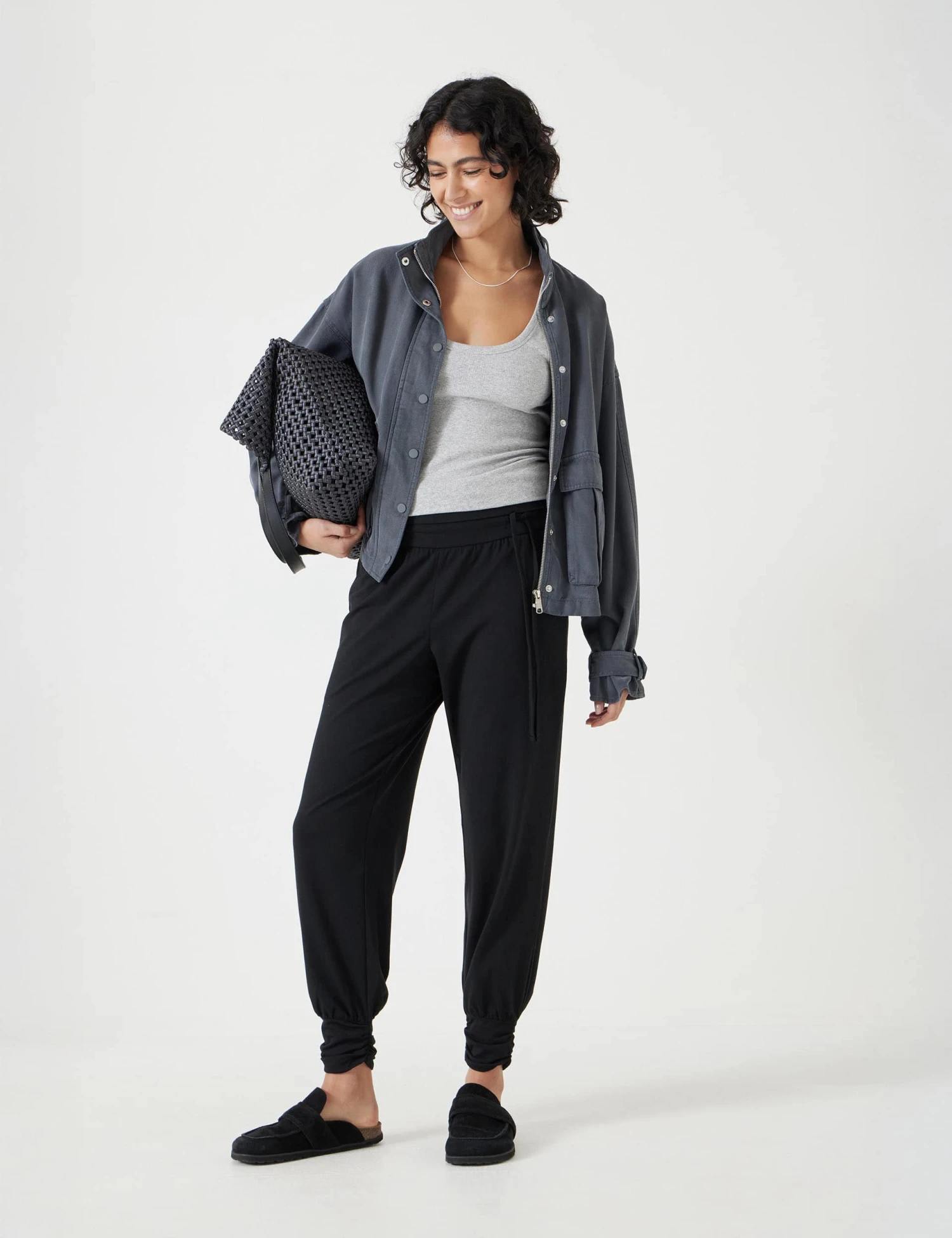 Cotton Modal Blend Trousers 3 Cotton Modal Blend Trousers - Image 3