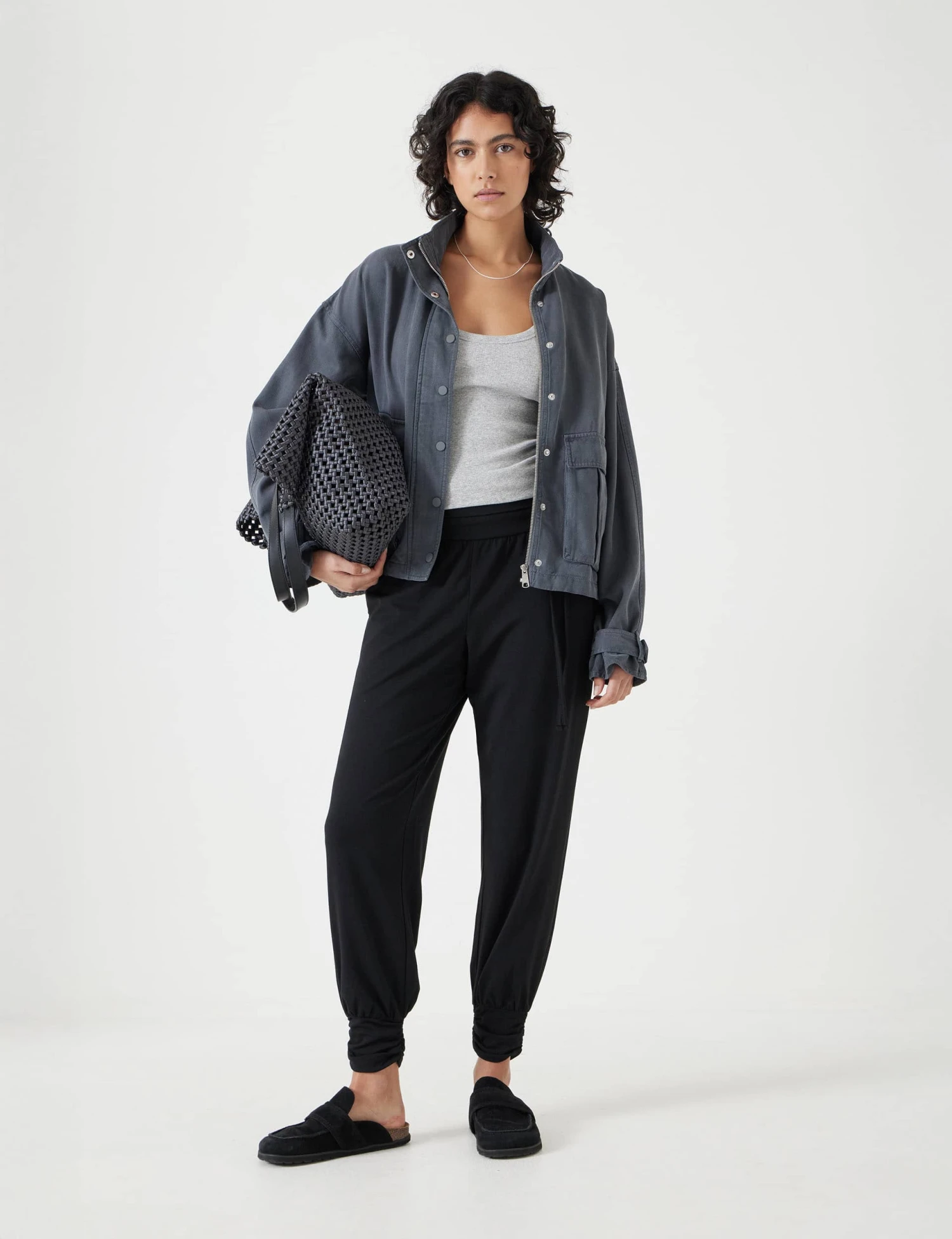 Cotton Modal Blend Trousers 1 Cotton Modal Blend Trousers