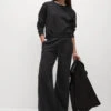 Cotton Rich Brushed Wide Leg Joggers