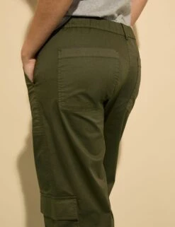 Cotton Rich Cargo Wide Leg Trousers -Marksandspencer Sale Store Cotton Rich Cargo Wide Leg Trousers 3