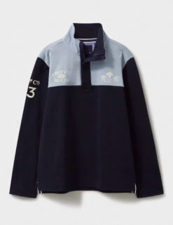 Cotton Rich Colour Block Half Zip Sweatshirt -Marksandspencer Sale Store Cotton Rich Colour Block Half Zip Sweatshirt 1