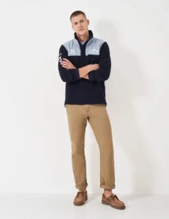 Cotton Rich Colour Block Half Zip Sweatshirt -Marksandspencer Sale Store Cotton Rich Colour Block Half Zip Sweatshirt 2