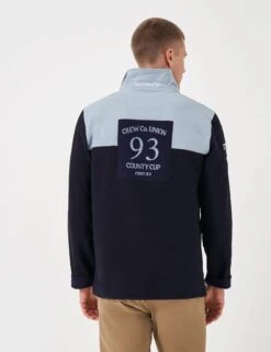 Cotton Rich Colour Block Half Zip Sweatshirt -Marksandspencer Sale Store Cotton Rich Colour Block Half Zip Sweatshirt 3