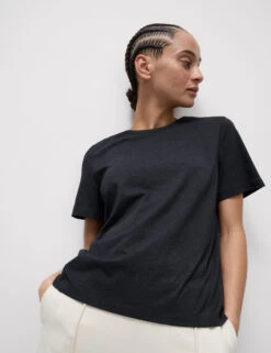 Cotton Rich Crew Neck Relaxed T-Shirt
