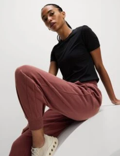 Cotton Rich Cuffed Relaxed Joggers -Marksandspencer Sale Store Cotton Rich Cuffed Relaxed Joggers 3