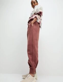 Cotton Rich Cuffed Relaxed Joggers -Marksandspencer Sale Store Cotton Rich Cuffed Relaxed Joggers 4