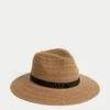 Cotton Rich Fedora Hat -Marksandspencer Sale Store Cotton Rich Fedora Hat