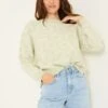 Cotton Rich Floral Crew Neck Jumper