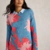 WHITE STUFF Cotton Rich Floral Jumper -Marksandspencer Sale Store Cotton Rich Floral Jumper