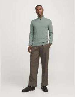 Jack & Jones Cotton Rich Funnel Neck Half Zip Jumper 21 Jack & Jones Cotton Rich Funnel Neck Half Zip Jumper -Marksandspencer Sale Store Cotton Rich Funnel Neck Half Zip Jumper 2