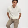 Cotton Rich Half Zip Knitted Polo Shirt -Marksandspencer Sale Store Cotton Rich Half Zip Knitted Polo Shirt