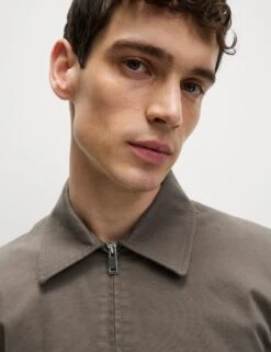 Cotton Rich Harrington Jacket -Marksandspencer Sale Store Cotton Rich Harrington Jacket 6