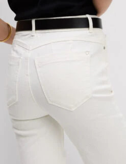 Cotton Rich High Waisted Magic Denim Shorts -Marksandspencer Sale Store Cotton Rich High Waisted Magic Denim Shorts 2