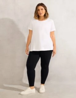 Cotton Rich Jersey Leggings -Marksandspencer Sale Store Cotton Rich Jersey Leggings 2