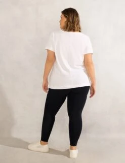 Cotton Rich Jersey Leggings -Marksandspencer Sale Store Cotton Rich Jersey Leggings 3